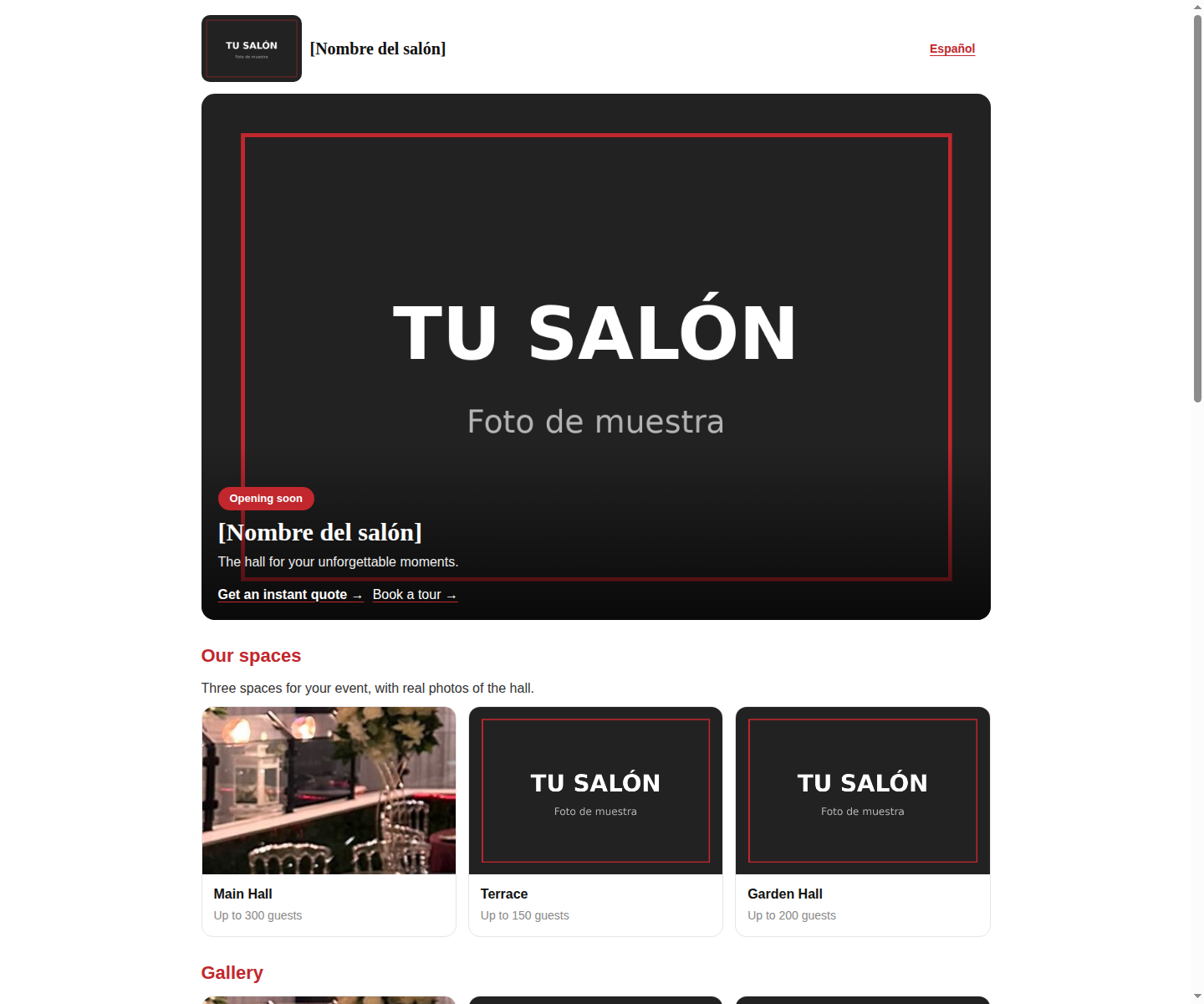 Website example
